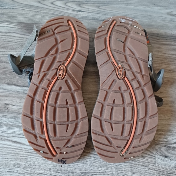 Chaco ZX/2 Womens Sandals Orange Gray sz 6 - Picture 4 of 4